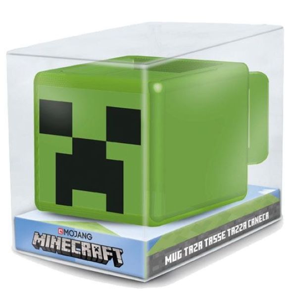 MINECRAFT – Tazza con personaggio 3D-  Creeper- 440ml In confezione regalo…x